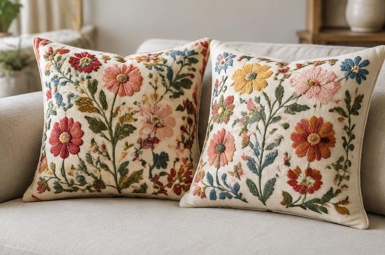 Cushion Covers — Embroidered