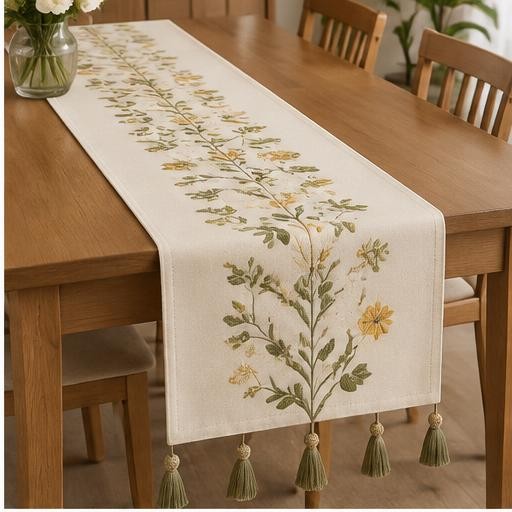 Embroidered Table Runner