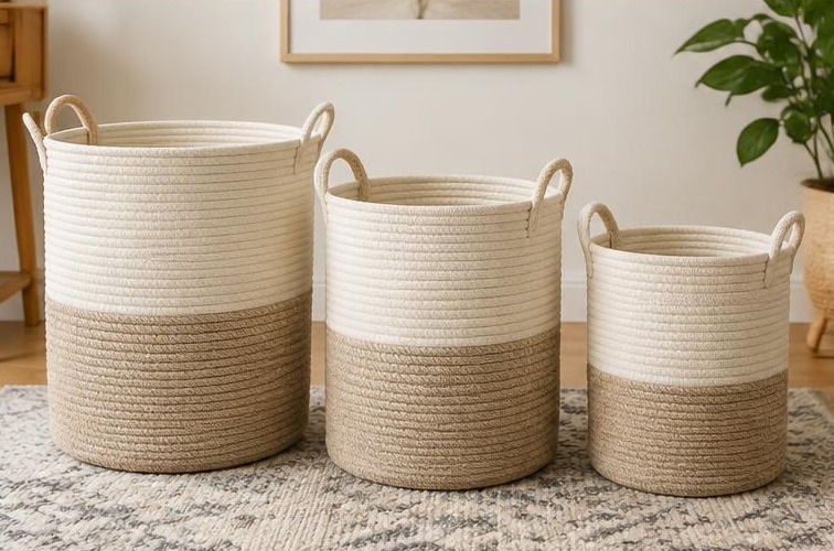 Laundry Baskets — 3-piece sets