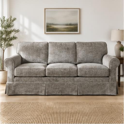 Nimbus grey chenille sofa cover